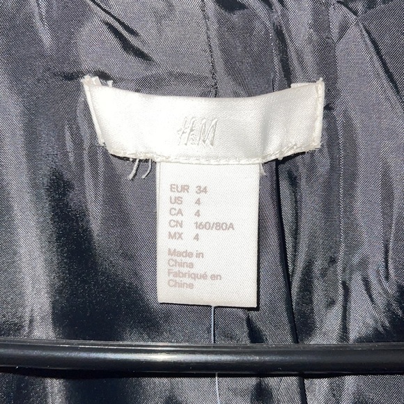 H&M black peacoat - Picture 3 of 5